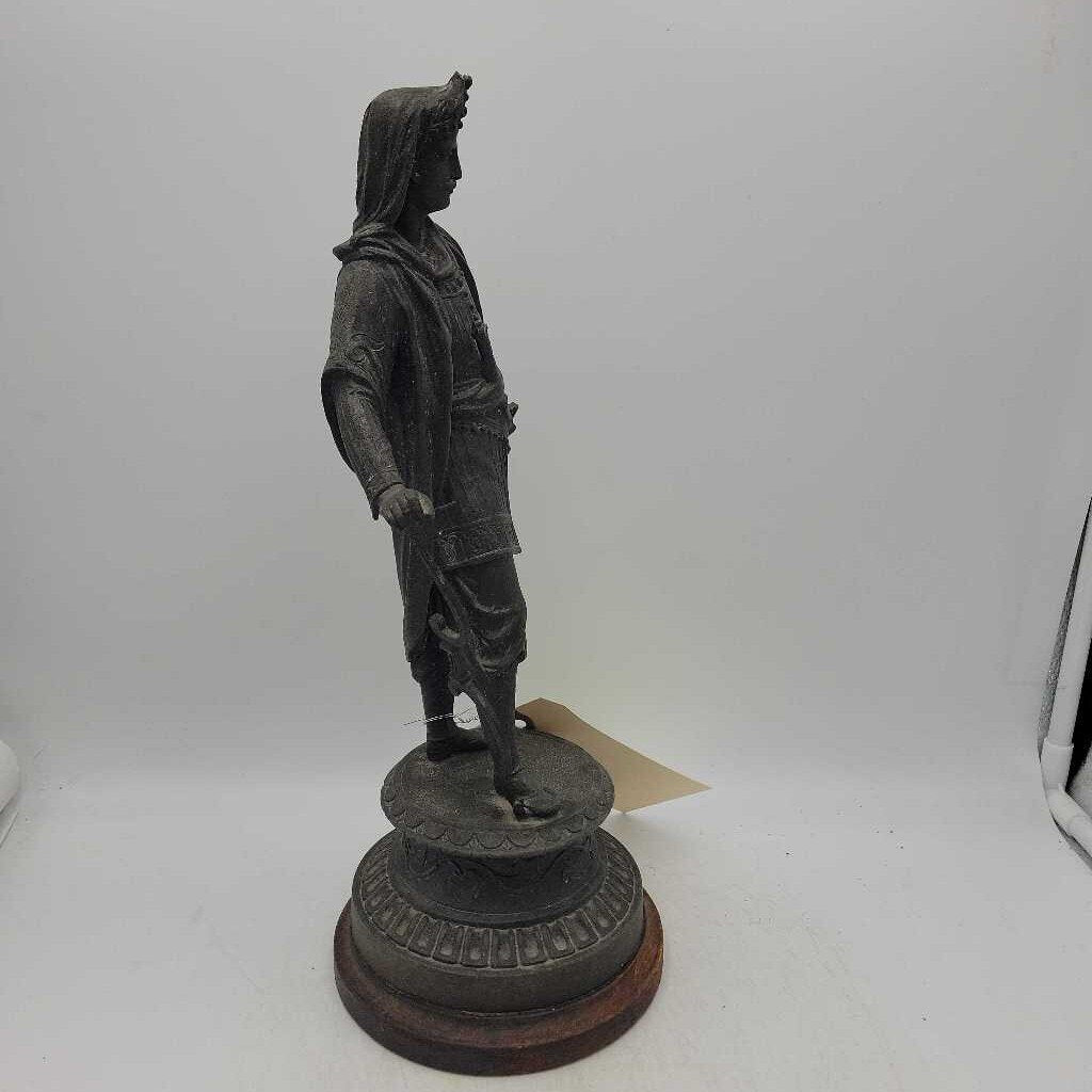 Antique Metal Sculpture of Moorish Warrior (YVO) (602)