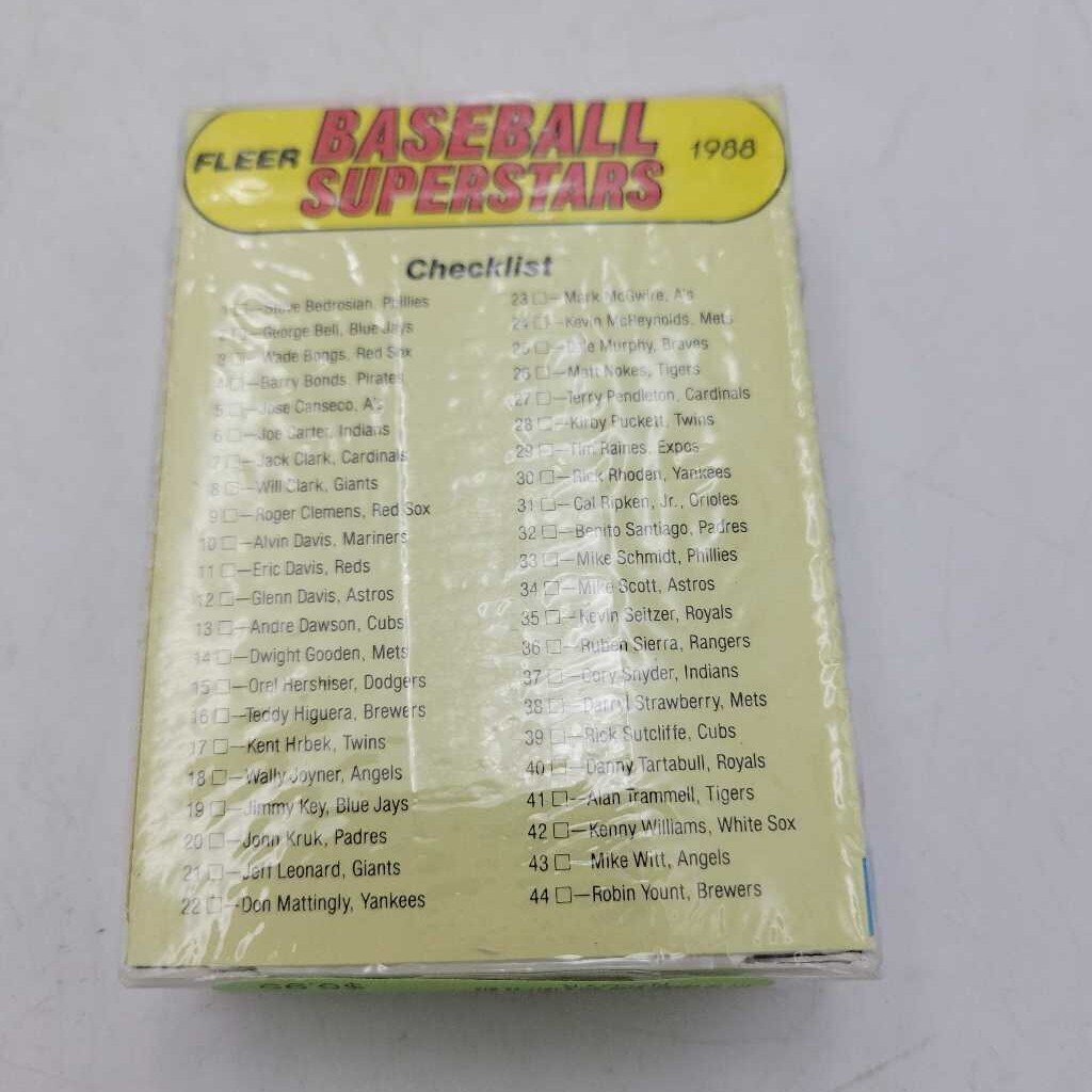 Baseball Superstars 1988 Fleer (JAS)