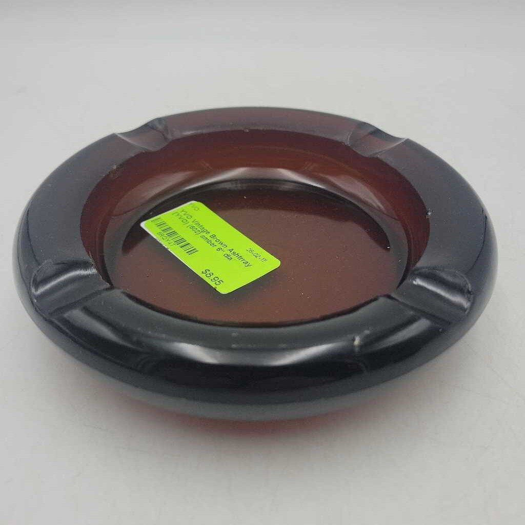 Vintage Brown Ashtrray (YVO) (602)
