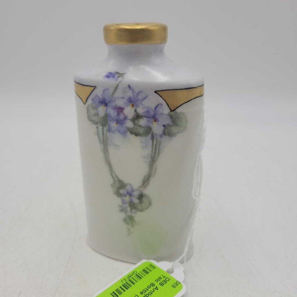 Antique Hand Painted Talc Bottle (DEB)