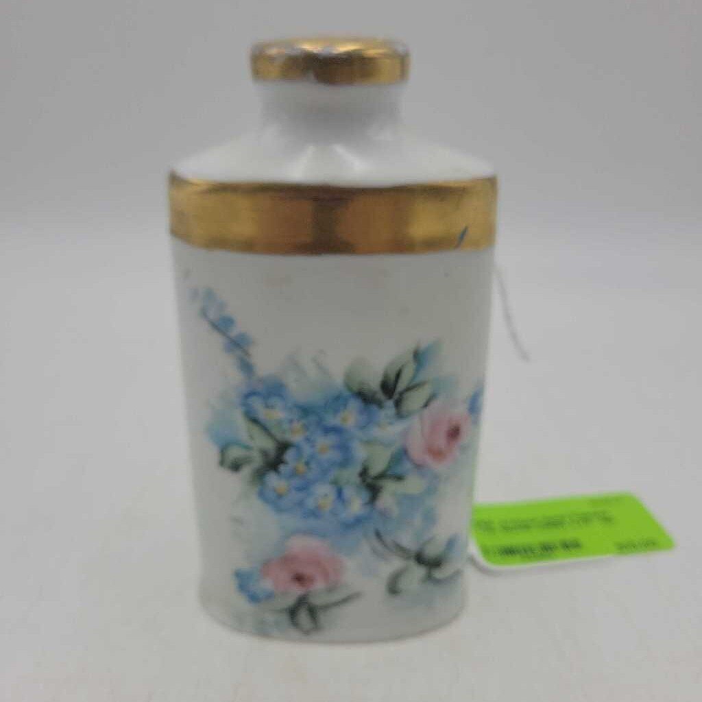 Antique Hand Painted Talc Bottle (DEB)