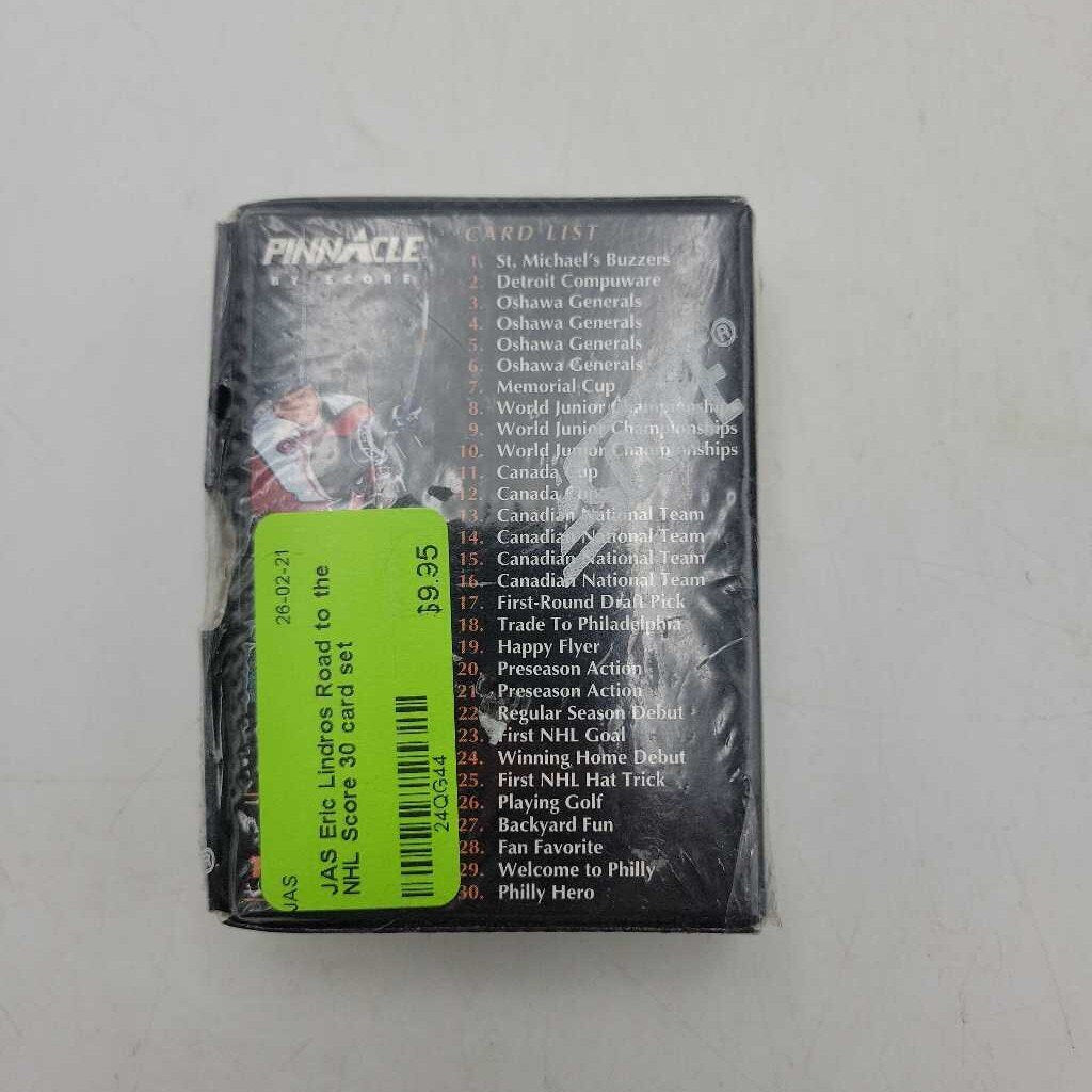 Eric Lindros Road to the NHL Score 30 card set