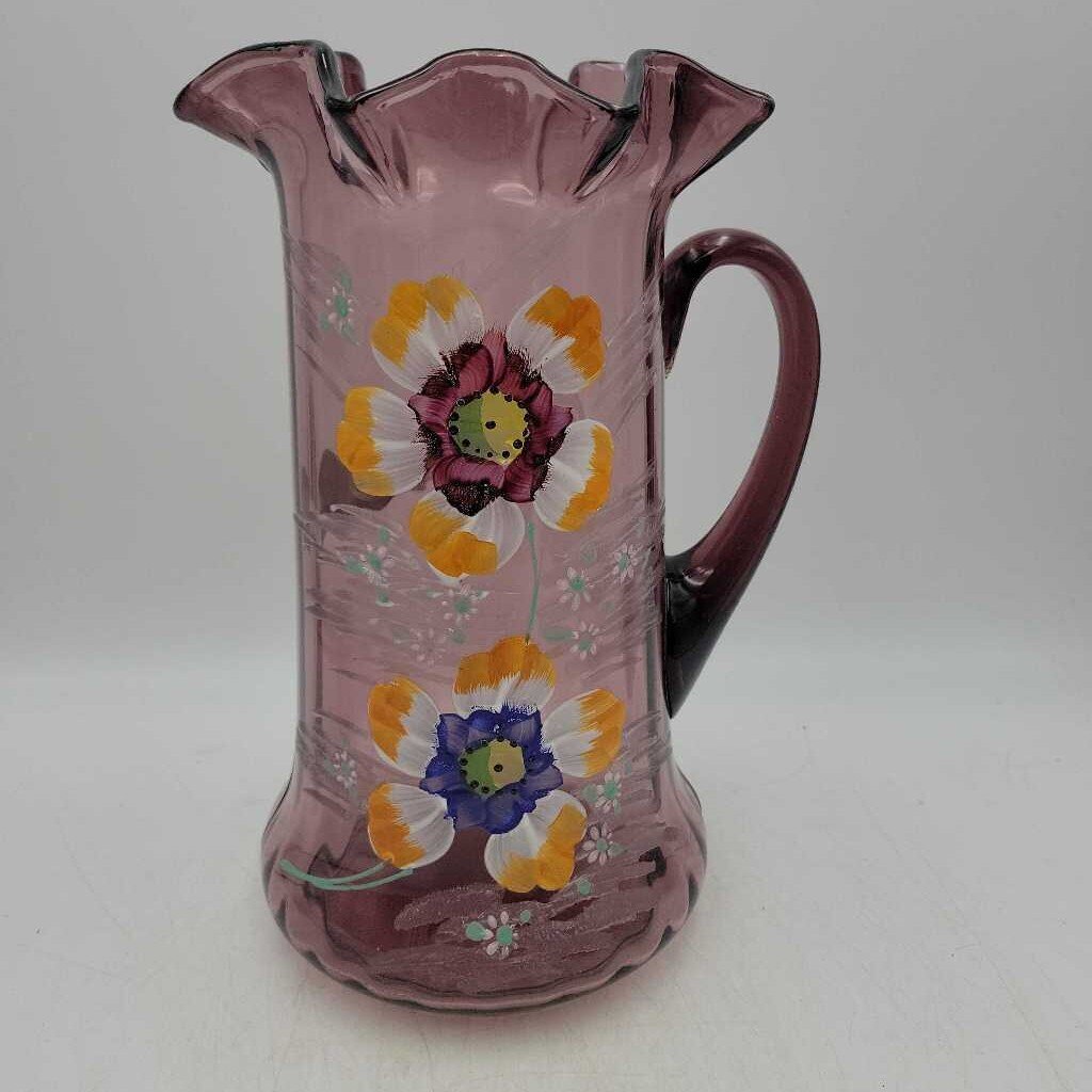 Purple painted pitcher (LIND)
