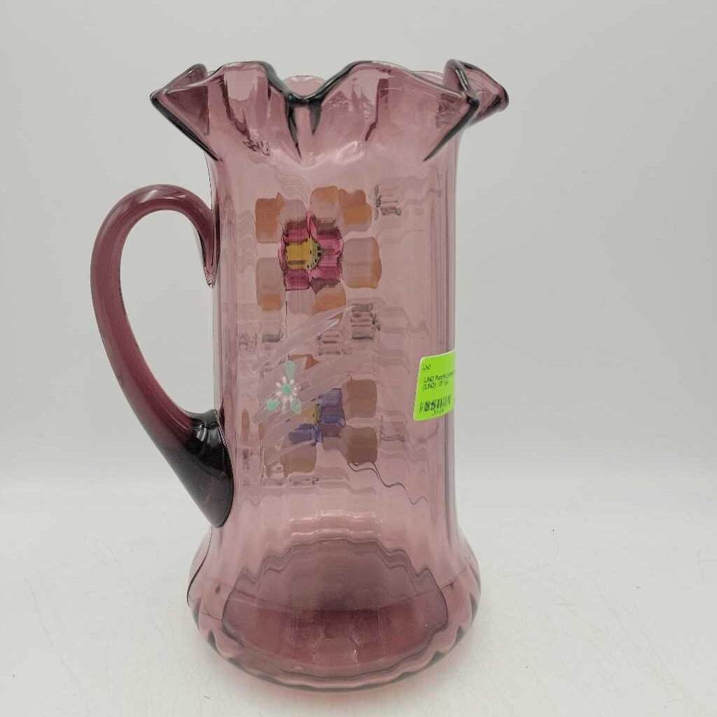 Purple painted pitcher (LIND)