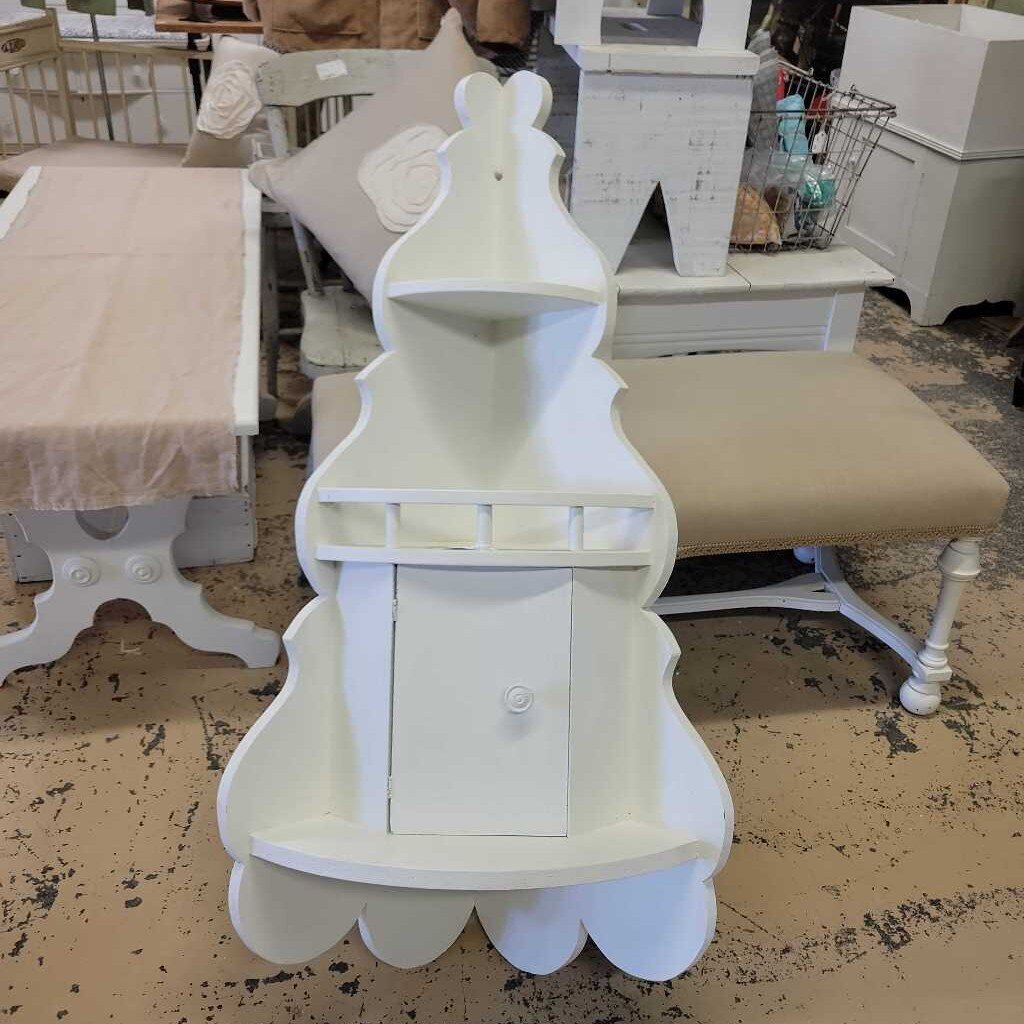 White painted Corner Cabinet (RB)