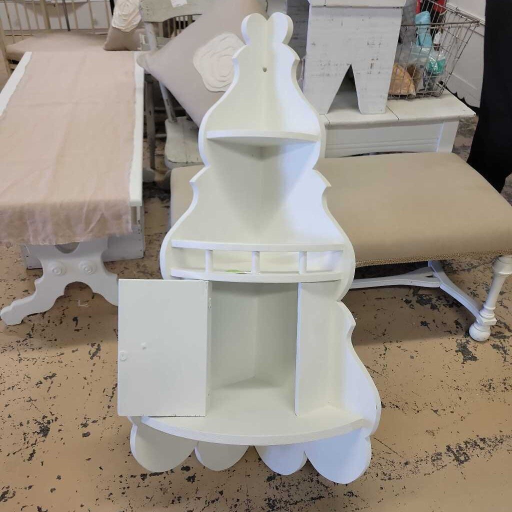 White painted Corner Cabinet (RB)