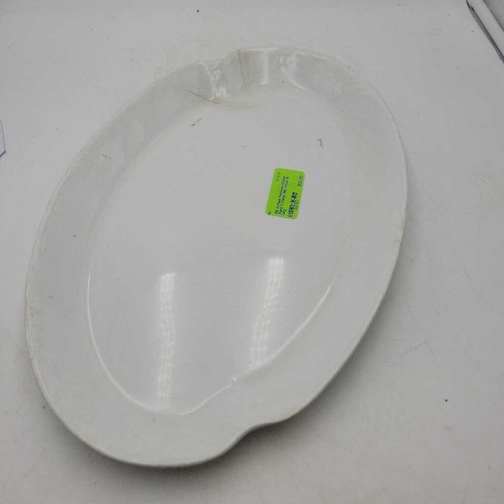 Antique Ironstone Platter Aged Cracked (RB)