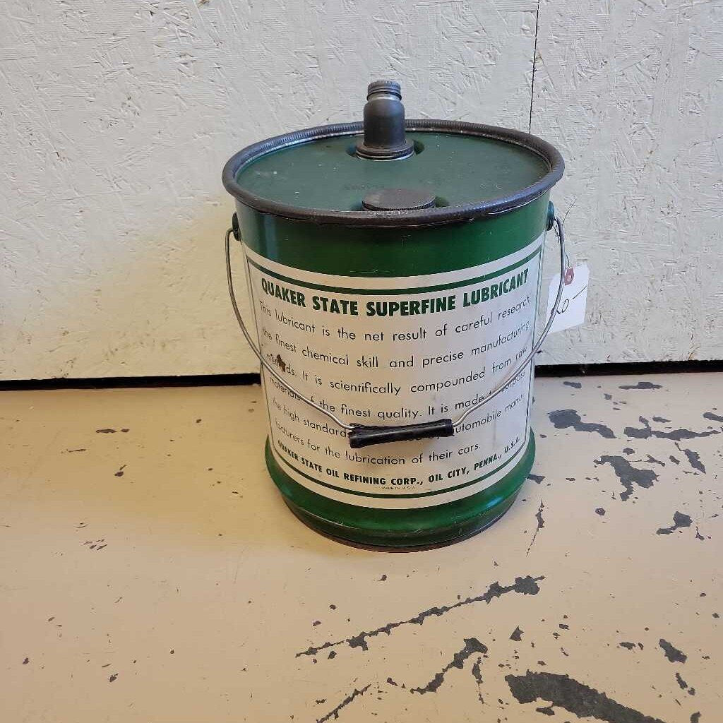 Quaker State motor oil Tin Can (JAS)