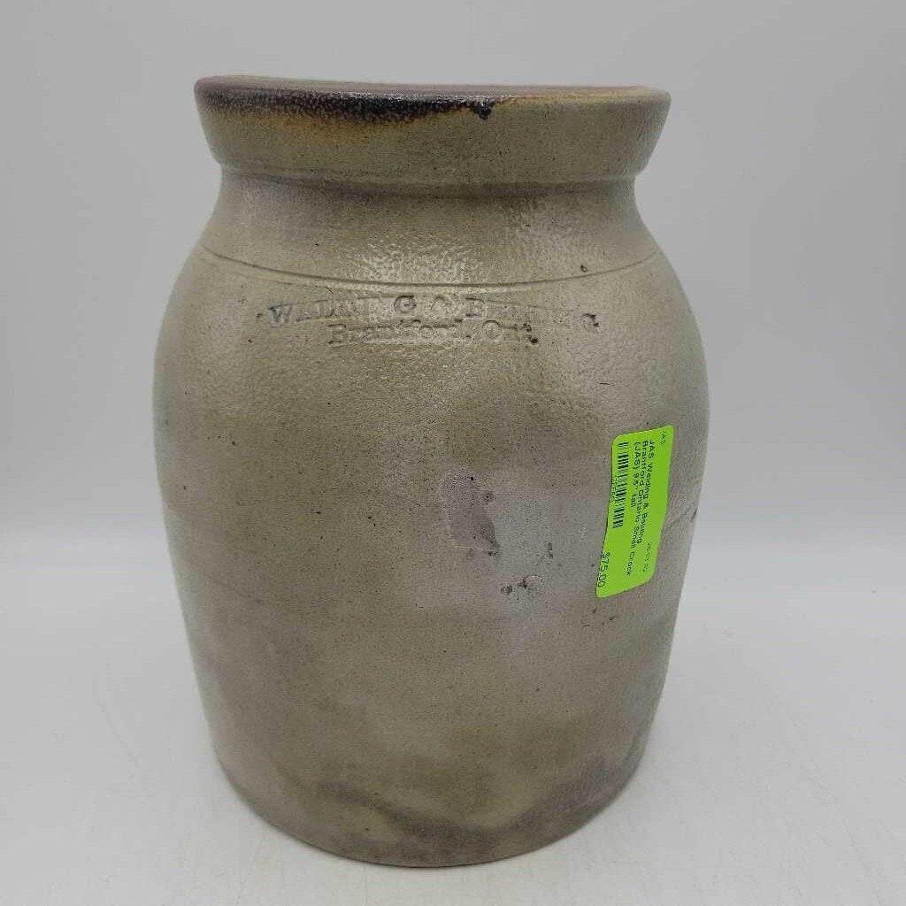 Welding & Belding Brantford Ontario Small Crock (JAS)