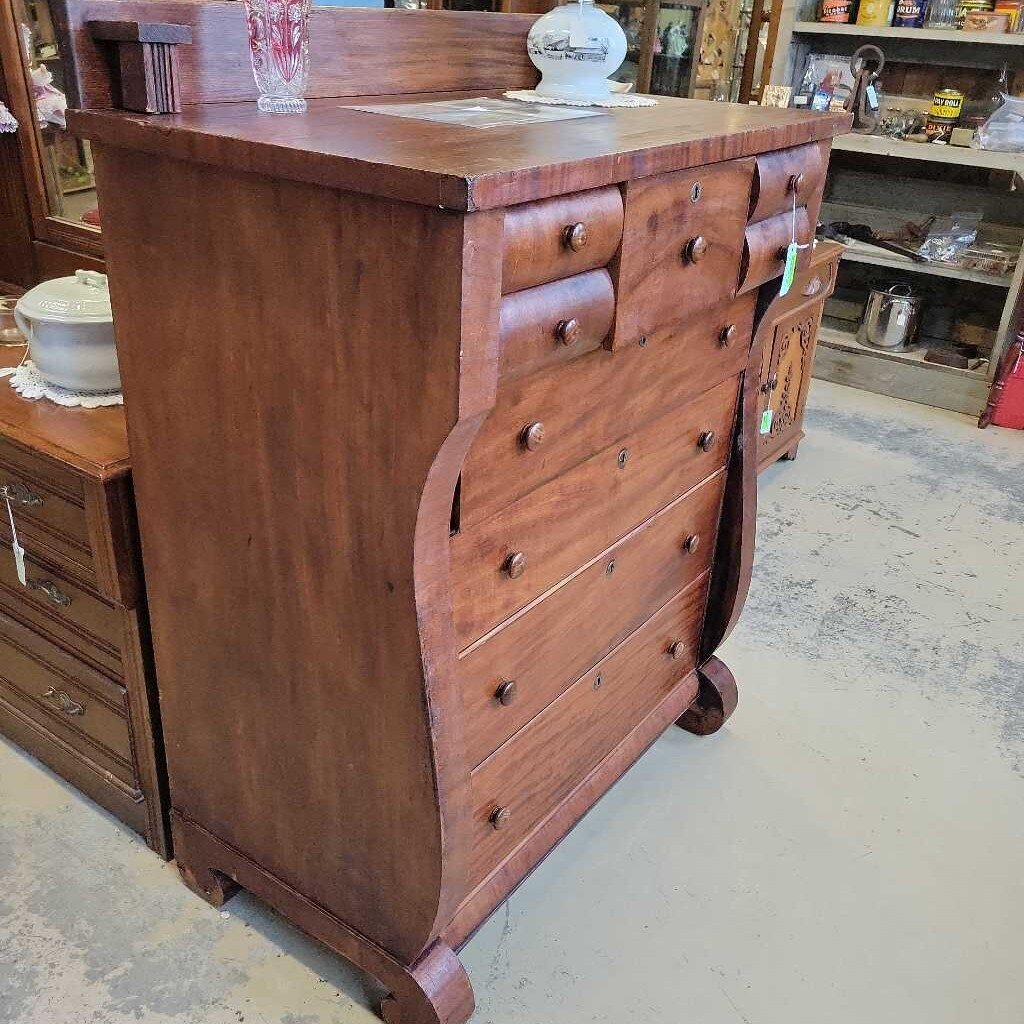 Mahogany Bonnet Chest American Empire Style (NS) 274