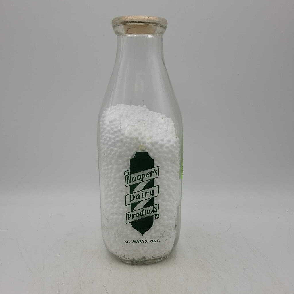 Hooper's St. Marys Ontario milk bottle (JAS)