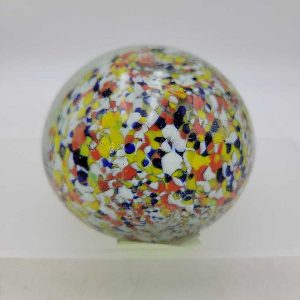 Vintage Glass paperweight SR