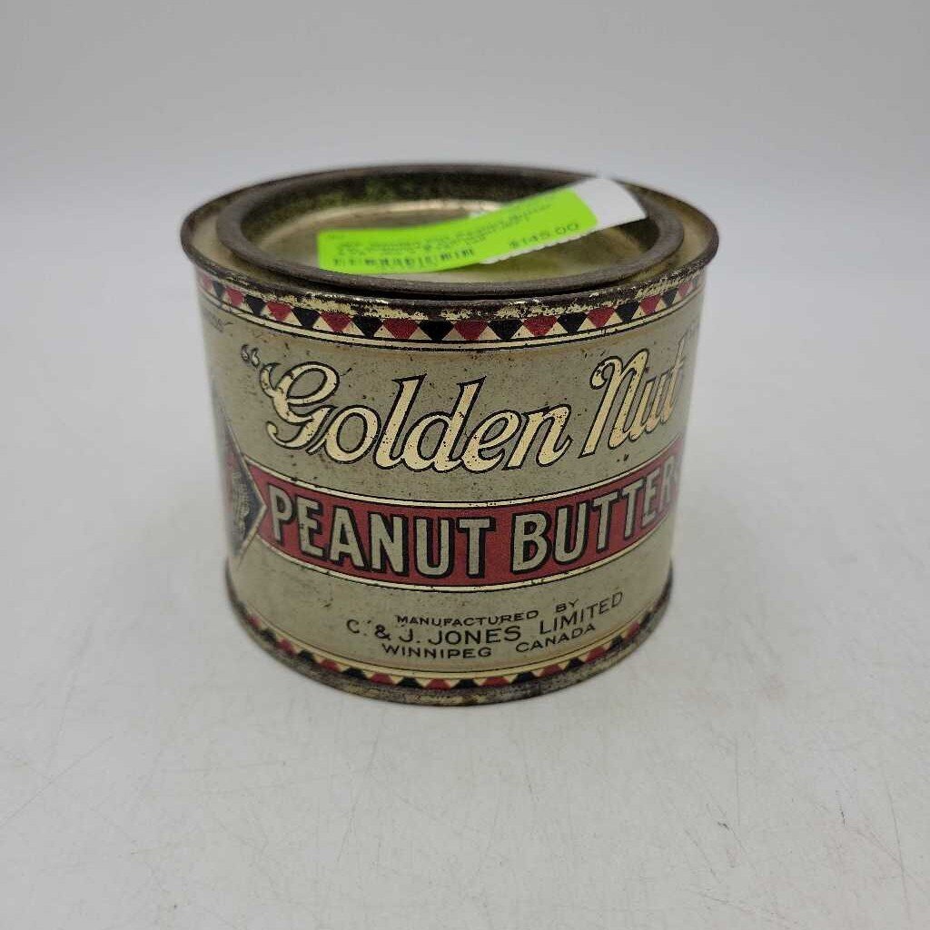 Golden Nut Peanut Butter Tin Winnipeg Canada(JEF)