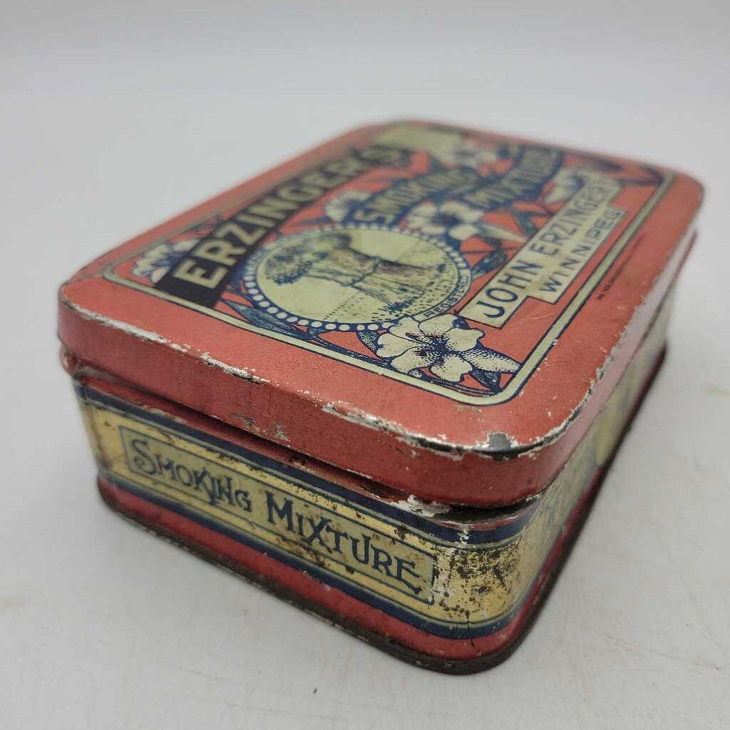Antique Erzinger's Cut Plug Tobacco tin Winnipeg Man. (JEF)