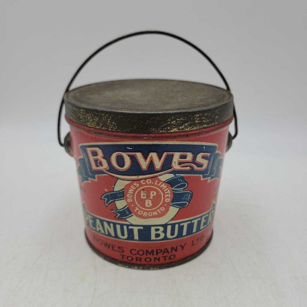 Bowes Peanut Butter Tin Pail Toronto Ontario(JEF)