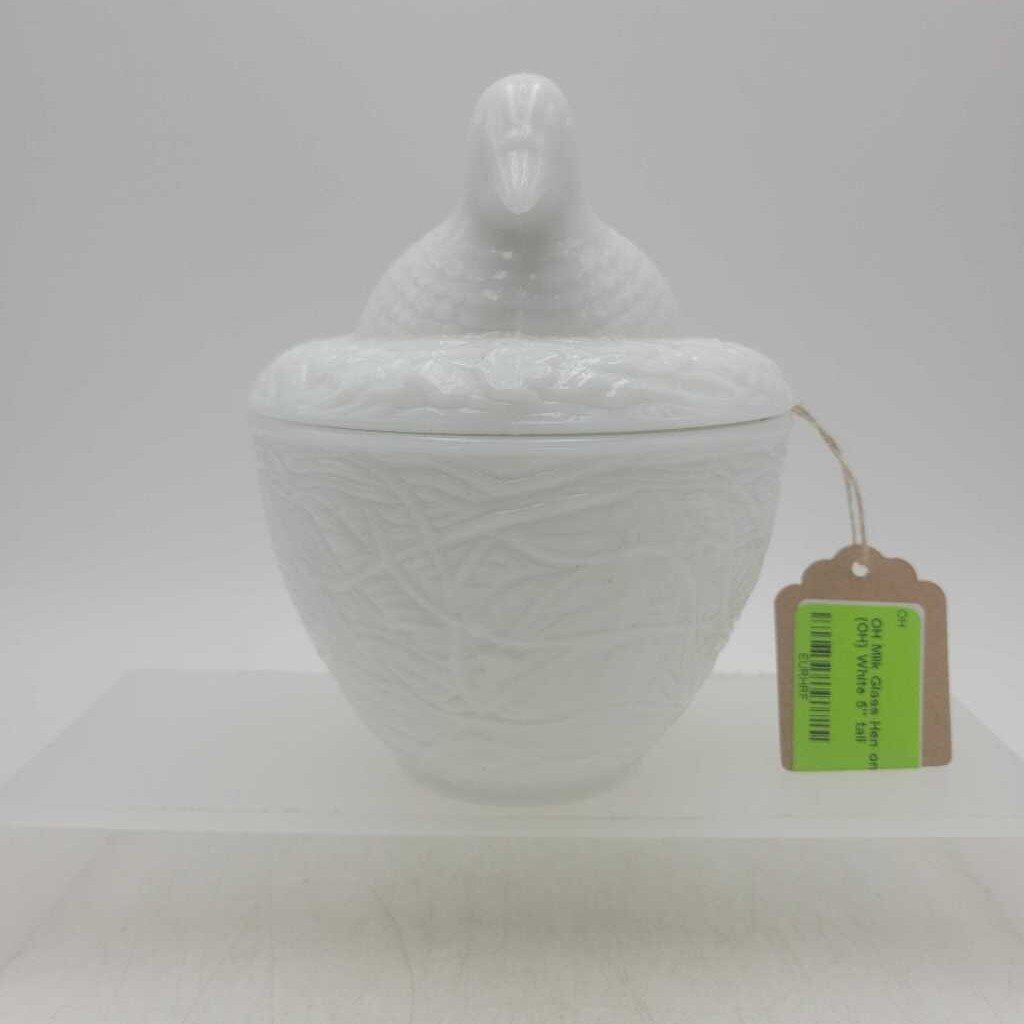 Milk Glass Hen on Nest (OH)
