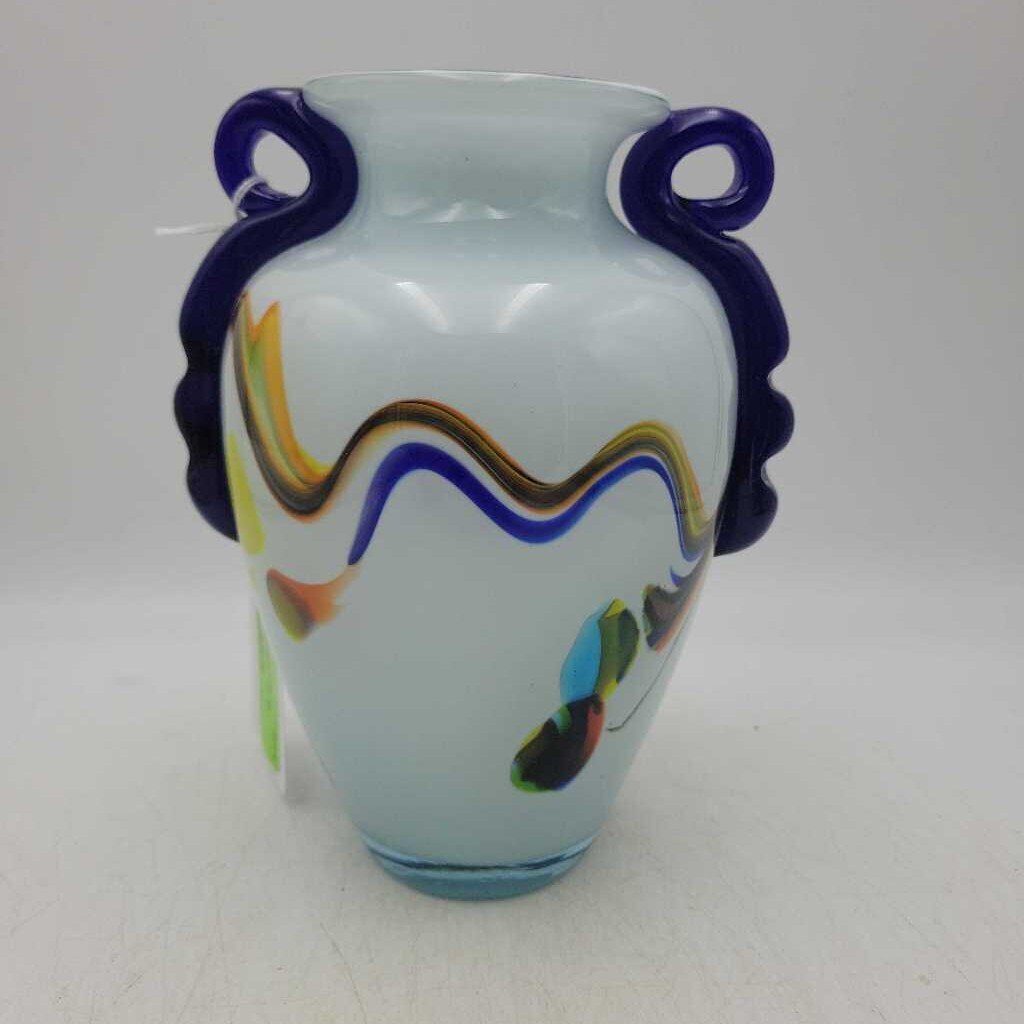 Murano Vase w/ Handles (GEC)