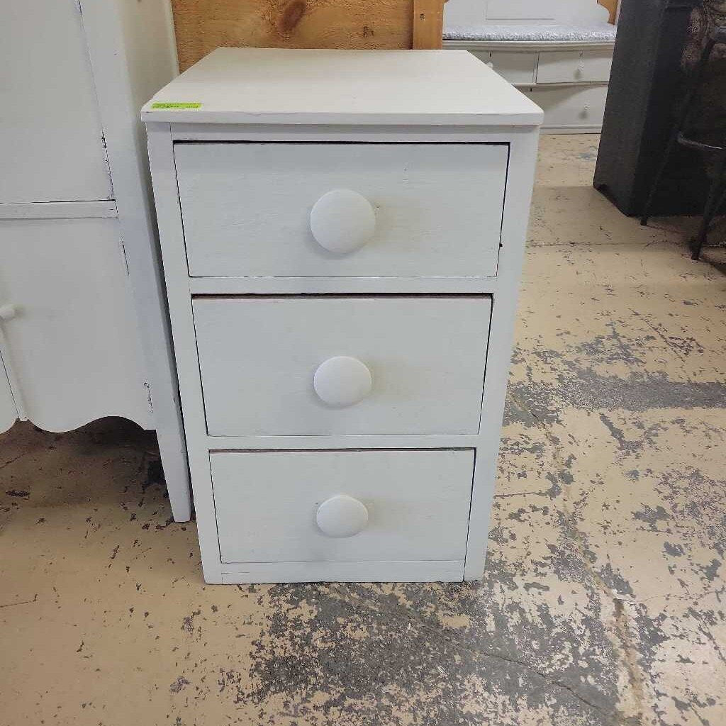Painted Vintage 3 drawer Cabinet (RB)