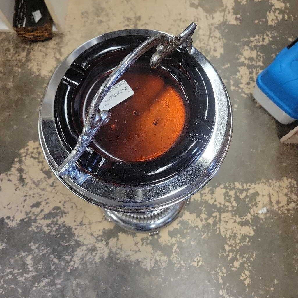 Vintage Marble Base Floor Ashtray (YVO) (603)