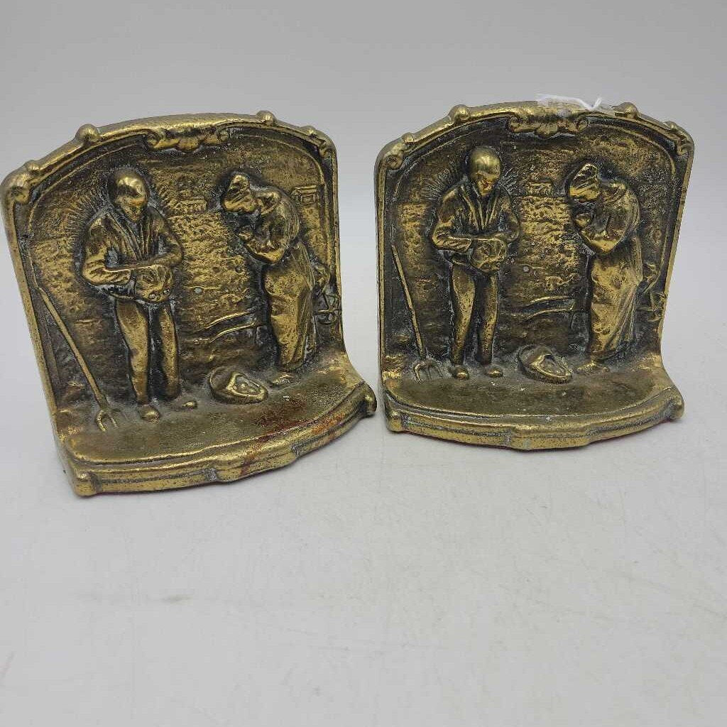 Solid Brass Bookends (DEB)