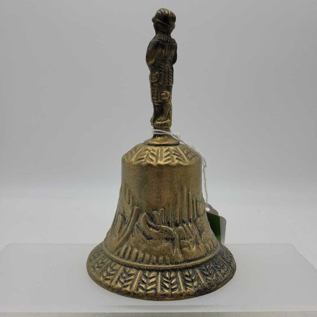 Vintage brass Bell Horn Player figure (BS)
