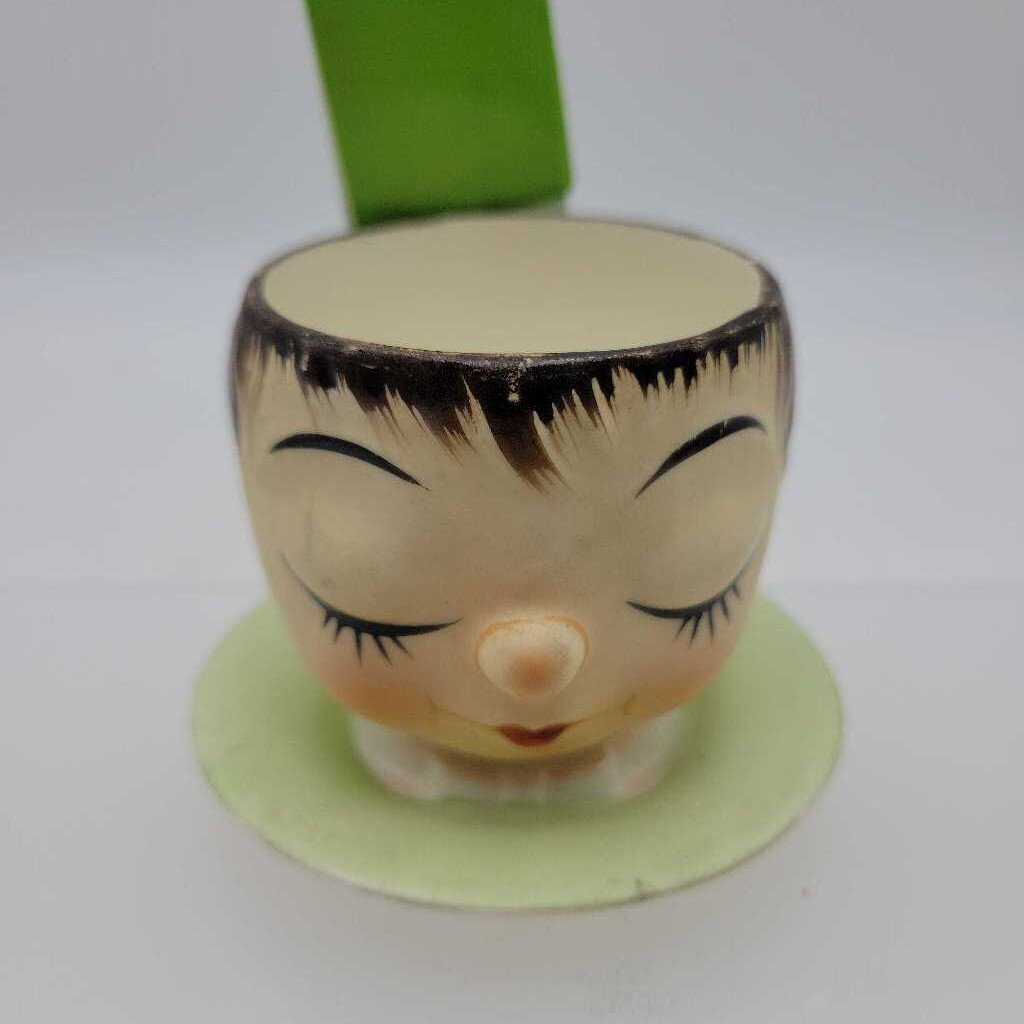 Vintage Head Figure Egg Cup (JH49)