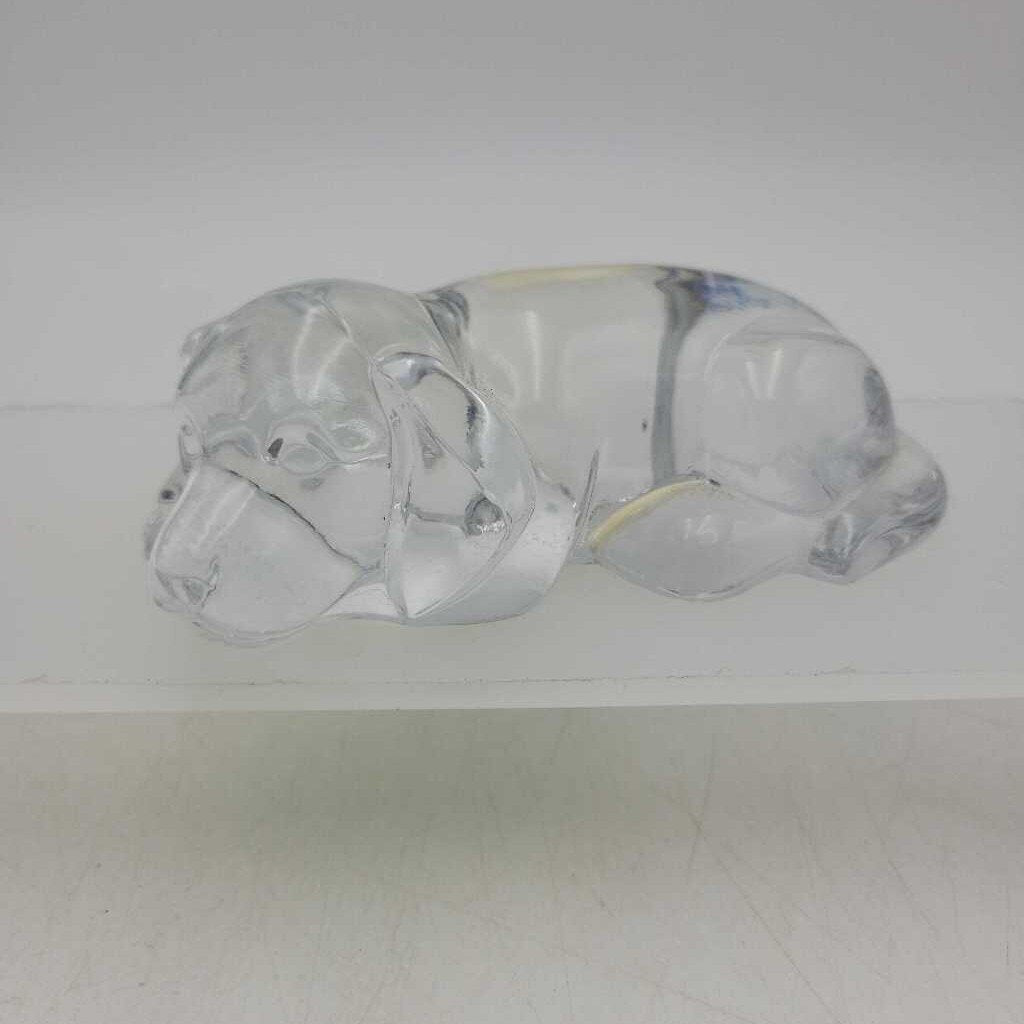 Lead Crystal Dog (GEC)