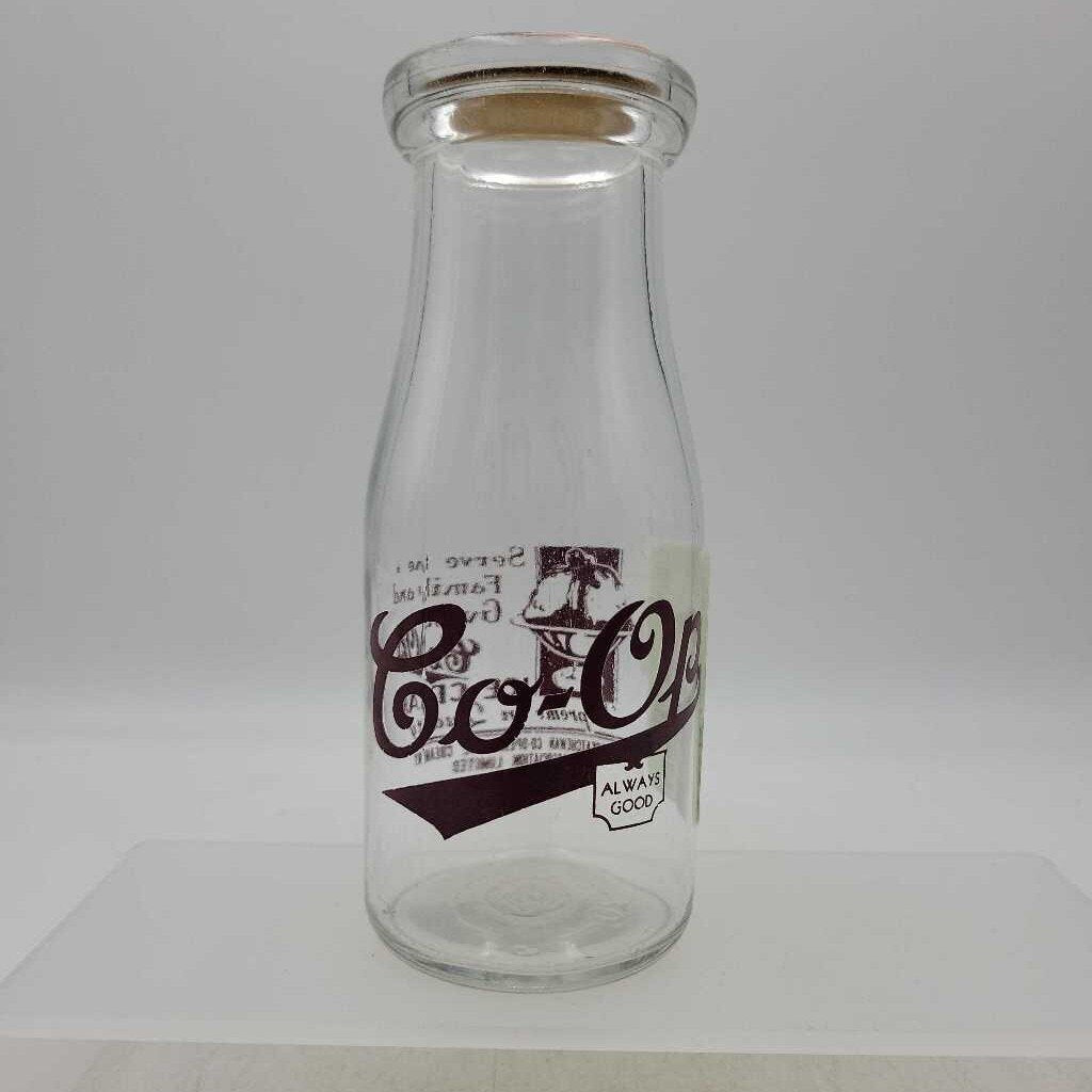 Co Op Saskatchewan Milk Bottle Ice Cream variant (JEF) Half pint