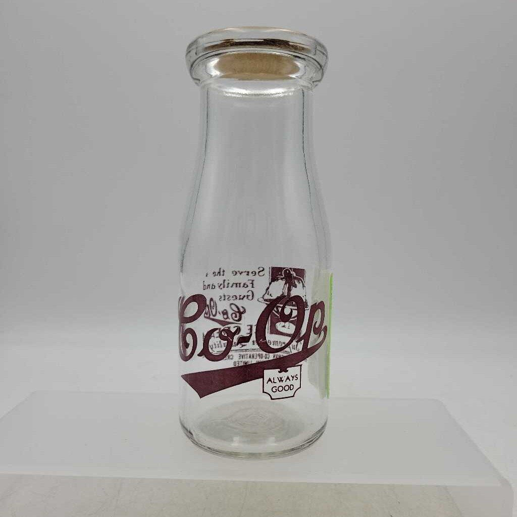 Co Op Saskatchewan Milk Bottle Ice Cream variant (JEF) Half pint