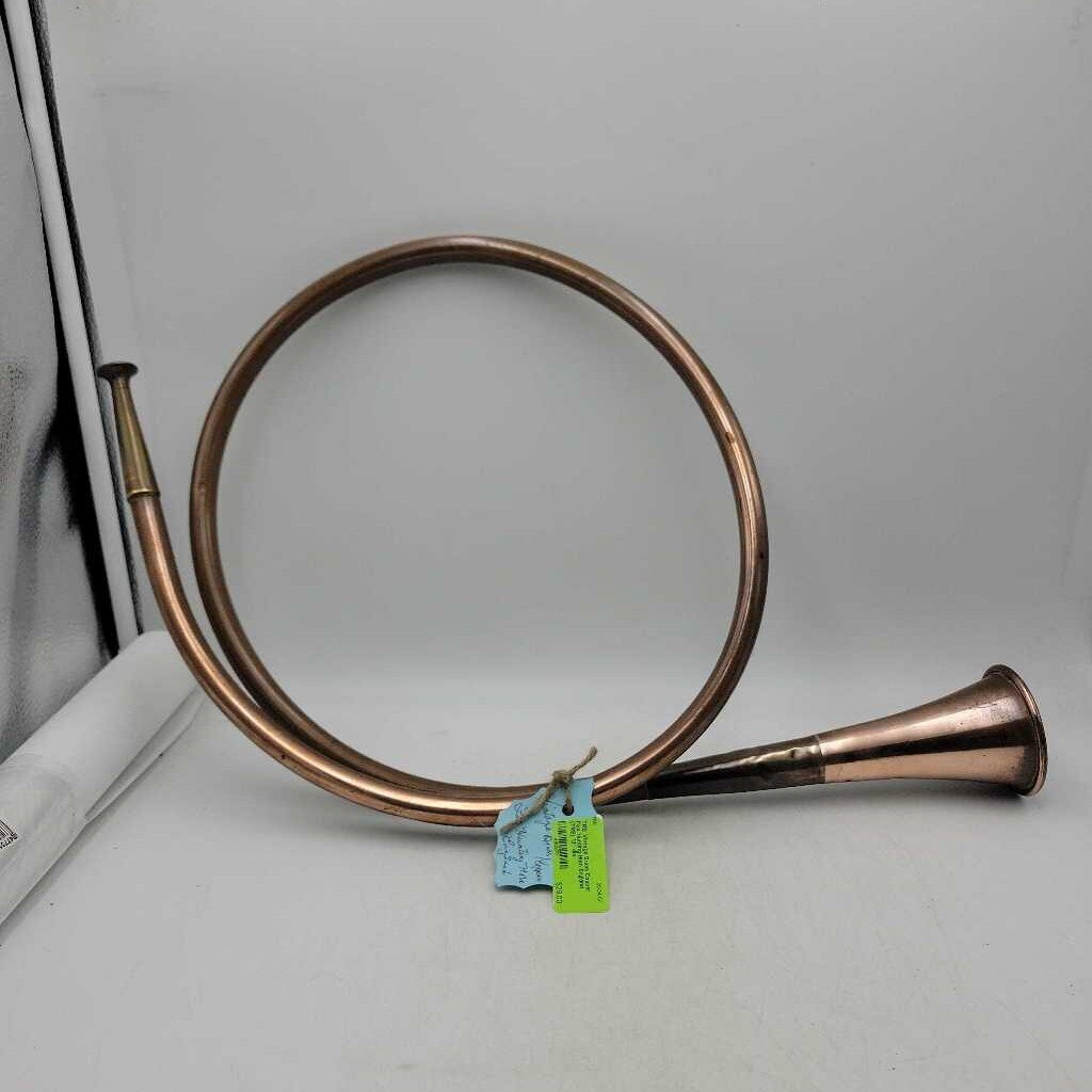 Vintage Brass Copper Fox Hunting Horn England (TRE)