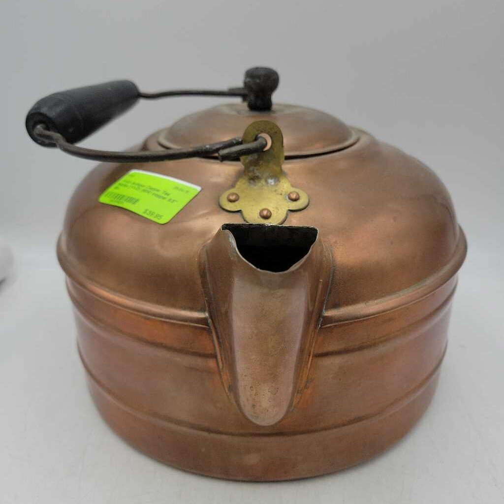 Antique Copper Tea Kettle (YVO) (604)