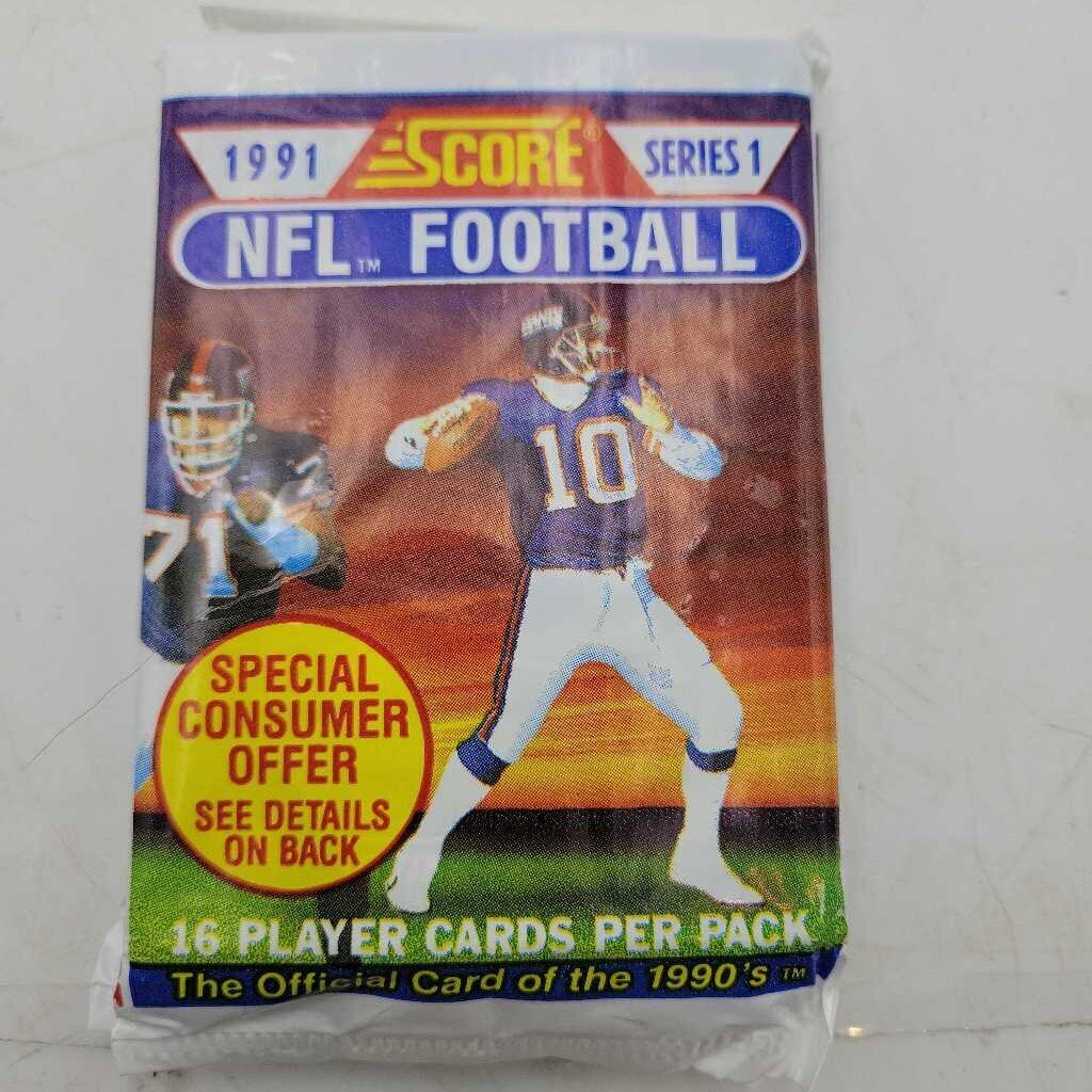 1991 series 1 Score Football cards 2 pk deal (JAS)