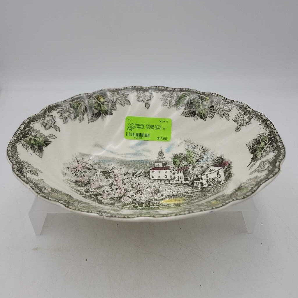 Friendly Village Oval Veggie Bowl (YVO) (604)
