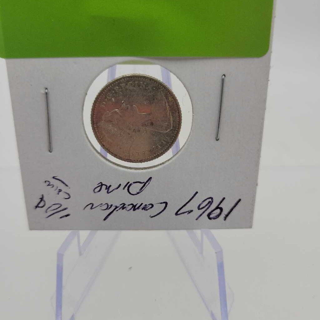 1967 Canadian Centennial Dime (JAS)
