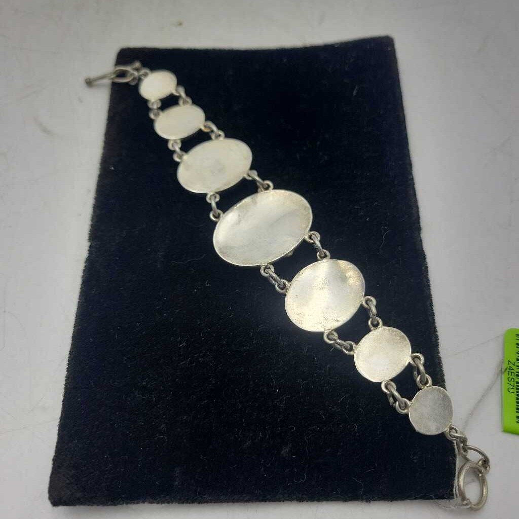 Sterling bracelet with blue, green yellow (LIND)