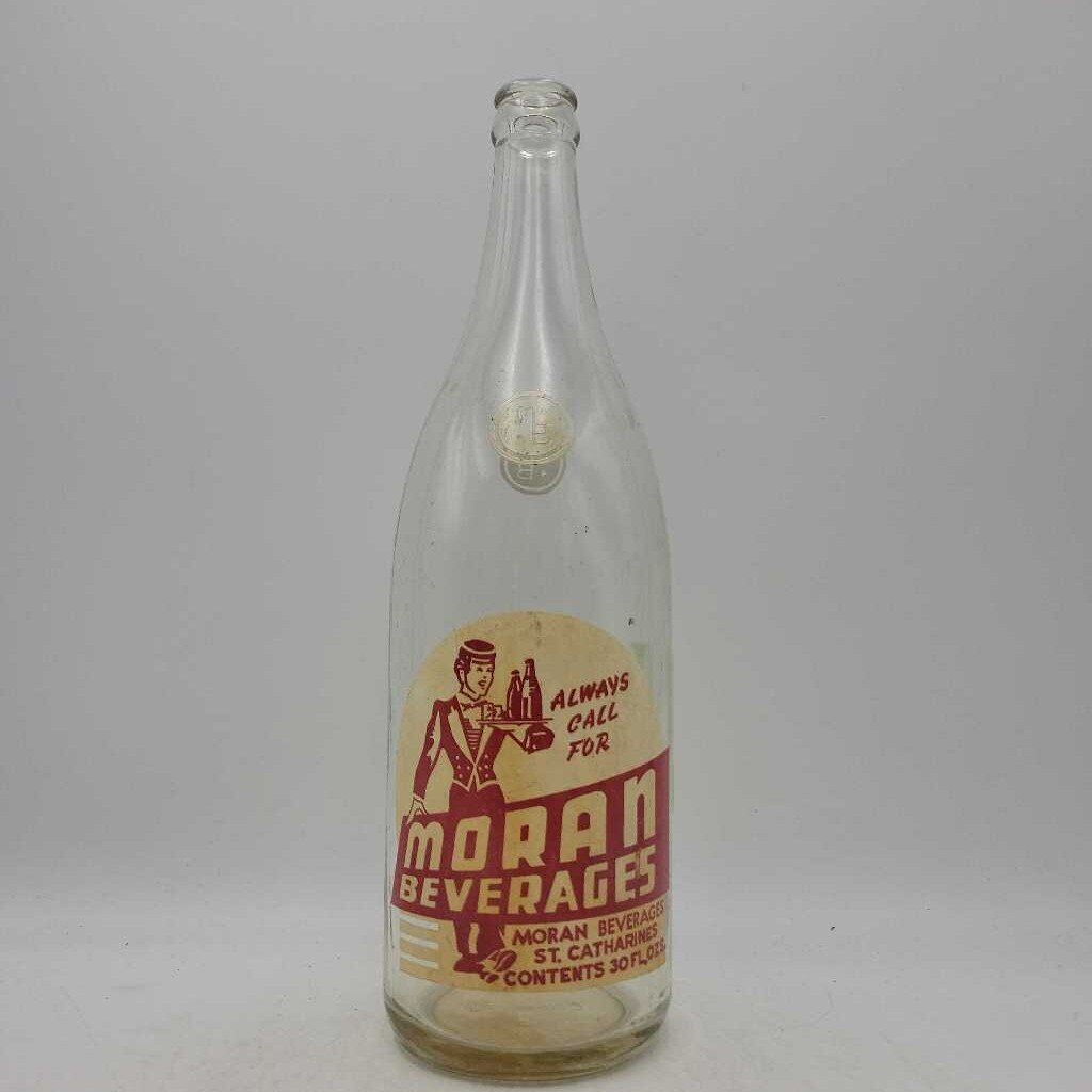 Moran Beverages St Catharines Ontario Soda bottle (JAS)