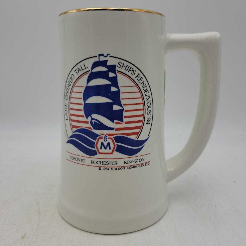 Molson Lake Ontario Tallship mug 1984 (JAS)