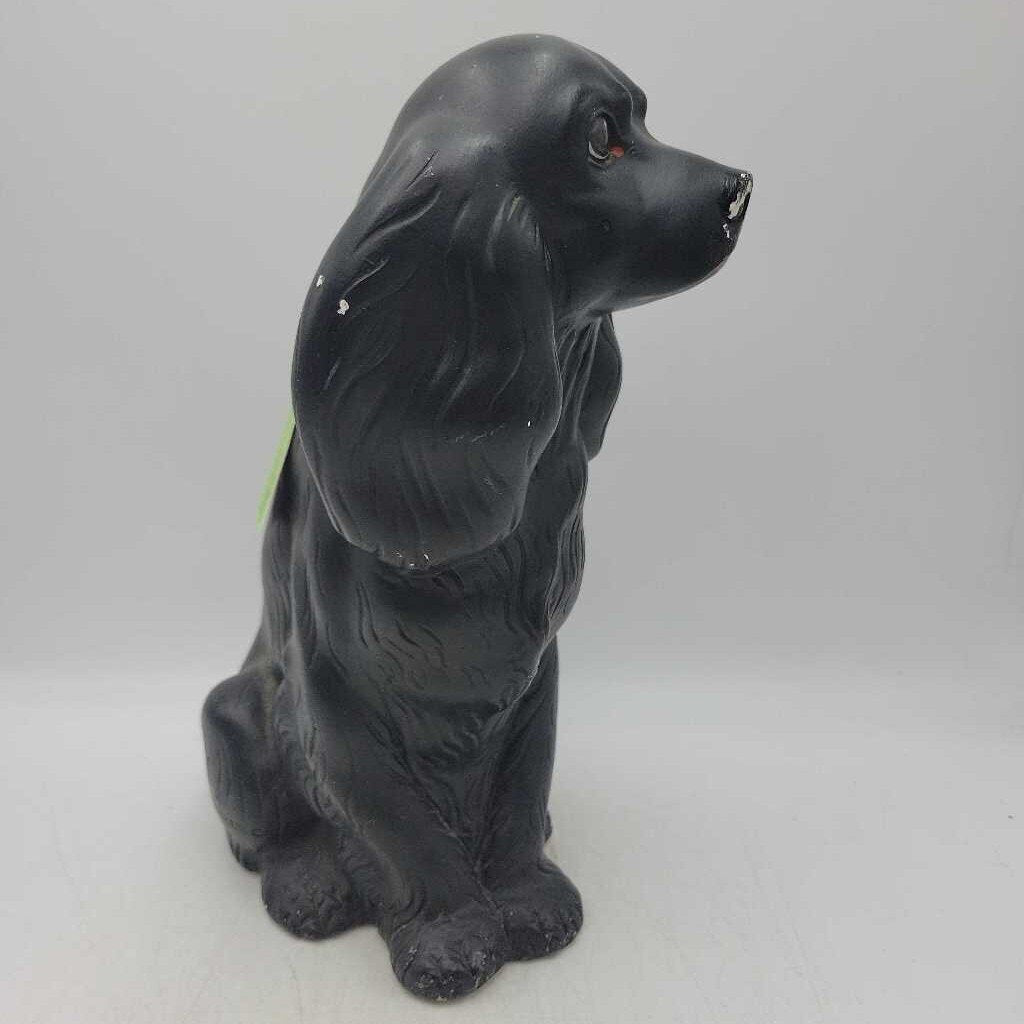 Vintage Chalkware Cocker Spanial Still Bank (JL)