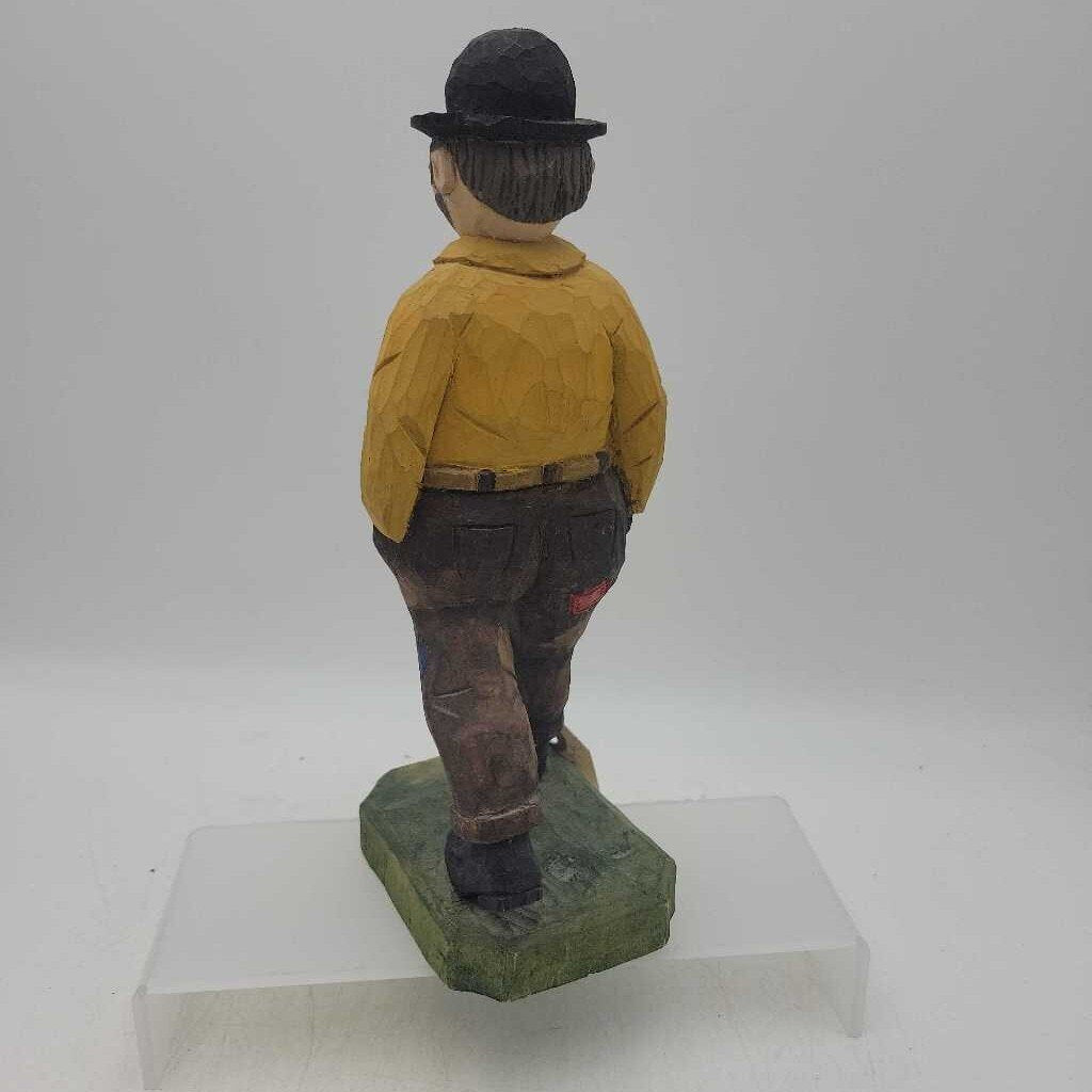 Hand carved Hobo folkart, stamped maker and 1979(JL)