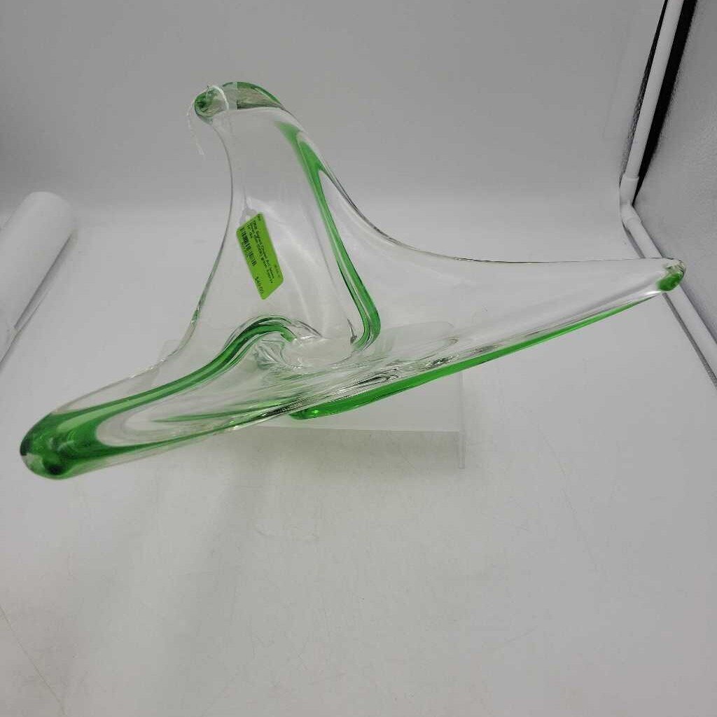 Signed Chalet Art Glass Bowl dish (DEB)