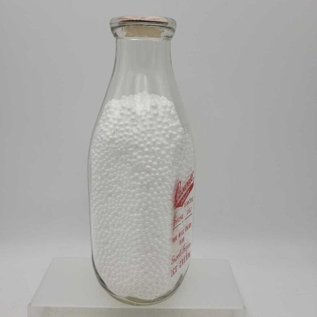 Caswell dairy Quart Milk bottle Ice Cream (JAS)