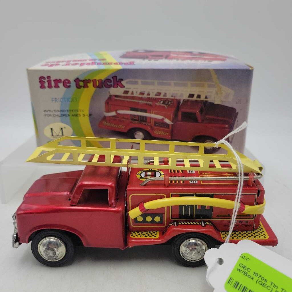 1970s Tin Tire Truck w/Box (GEC)