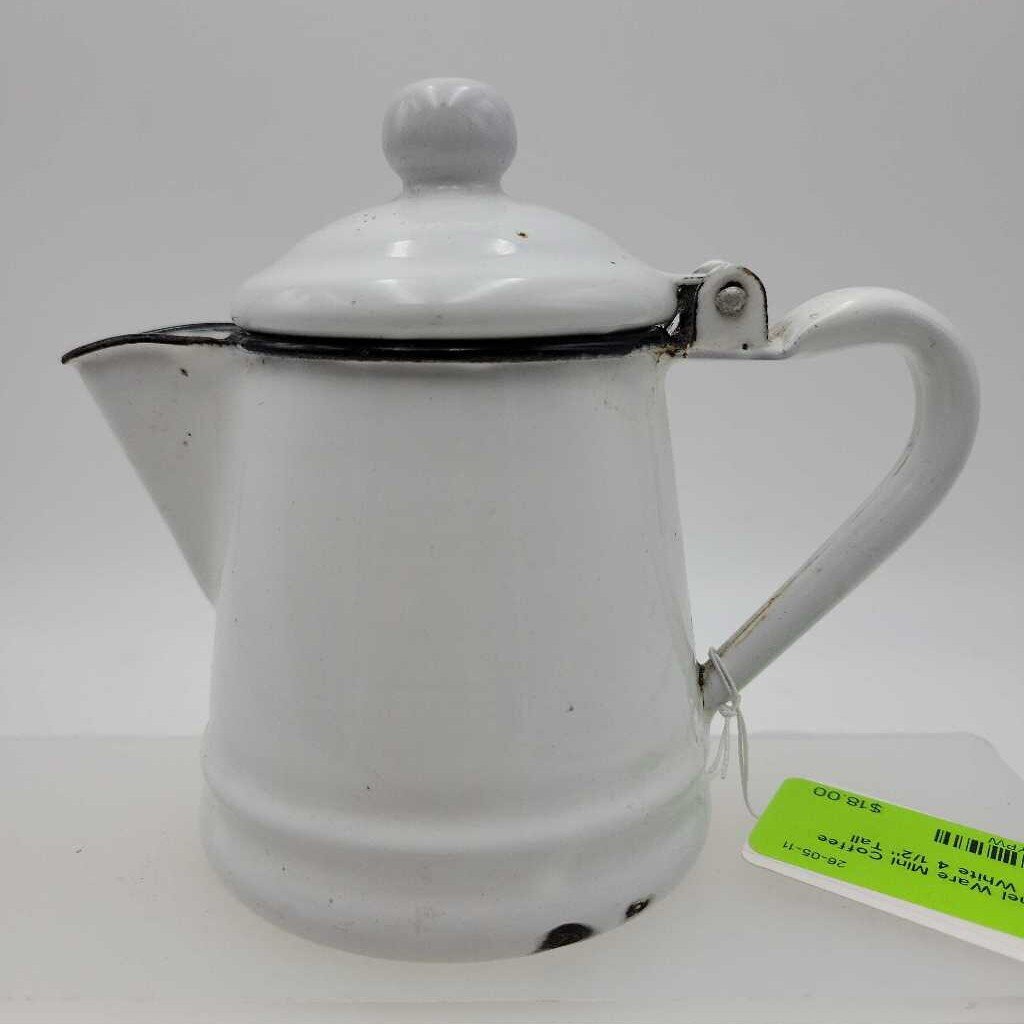 Enamel Ware Mini Coffee Pot (JL)