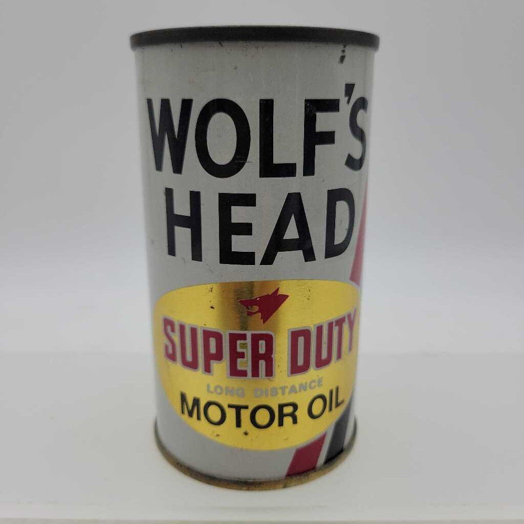 Wolf's Head Miniature Super duty motor oil Can Coin Bank (Jef)