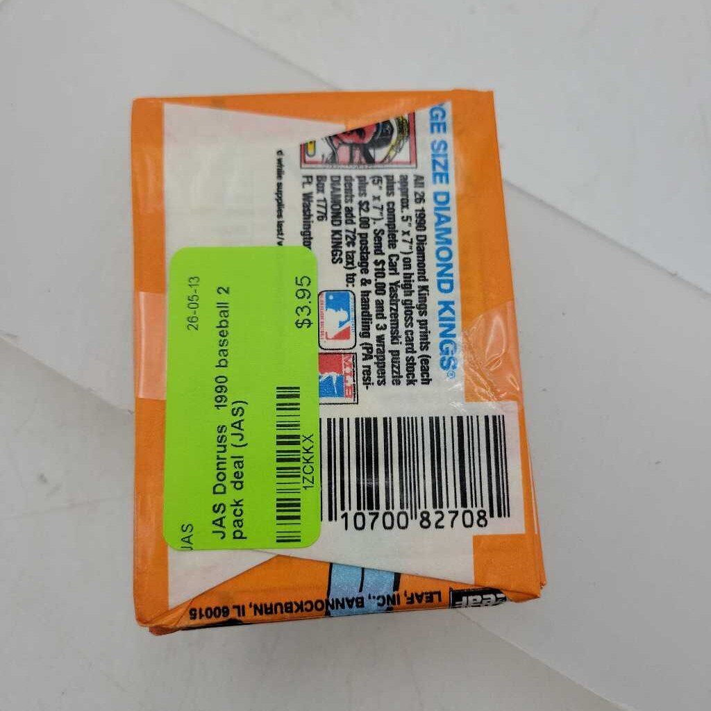 Donruss 1990 baseball 2 pack deal (JAS)