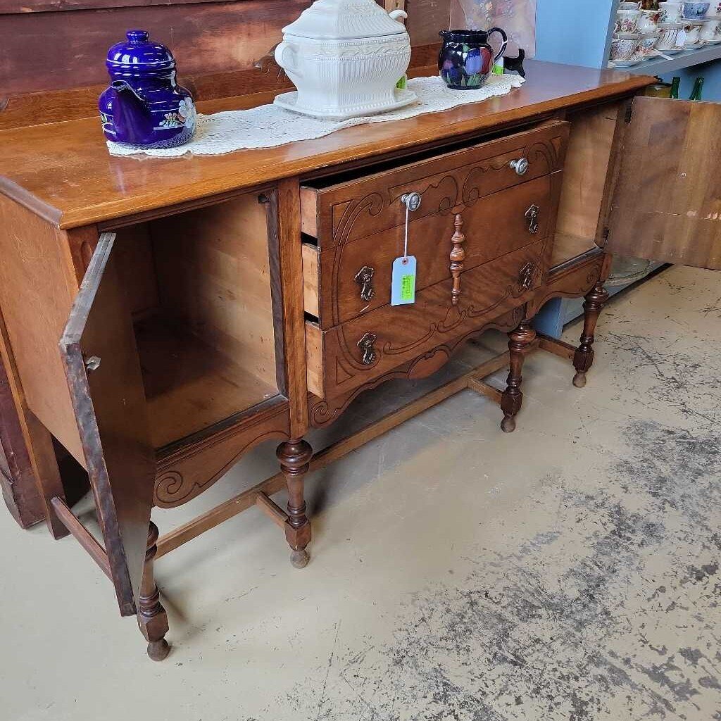 1920's Jacobean style Walnut Sideboard (NS) 305