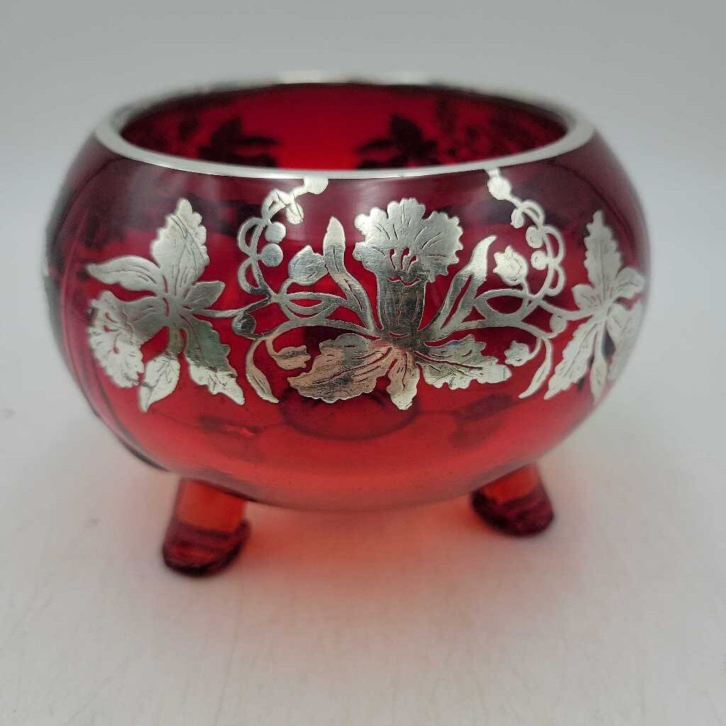 Red Bowl Silver Overlay (DS) 3585