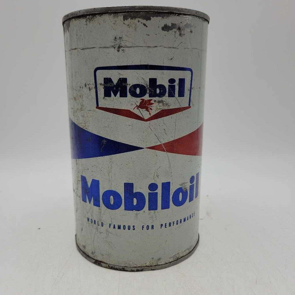 Mobil motor oil Tin Quart Can (Jef)