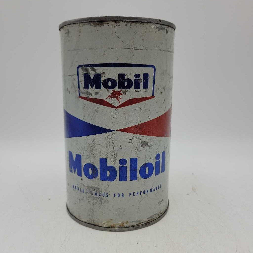 Mobil motor oil Tin Quart Can (Jef)
