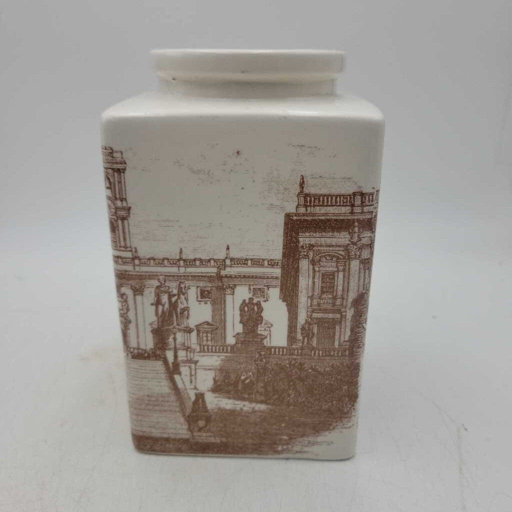WDV2234 Crown Devon Cries of London Transferware Vase {R} (WDV)